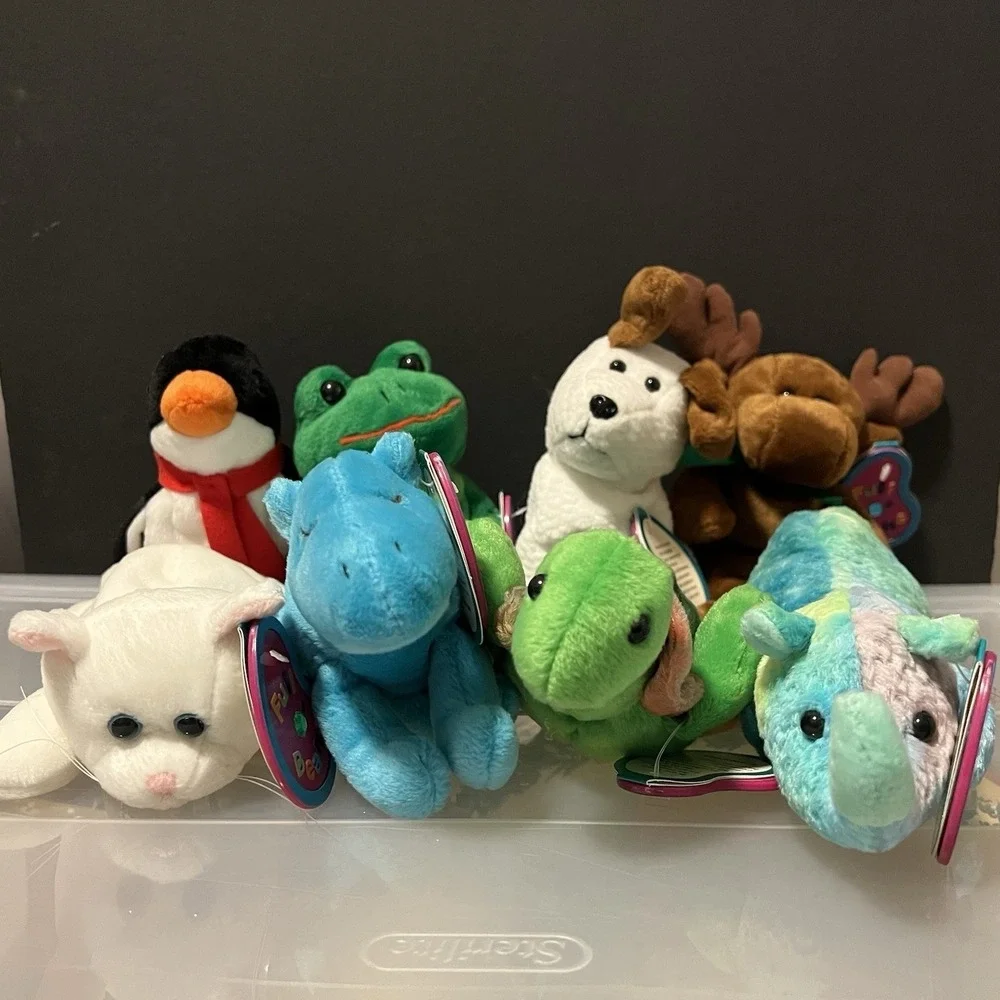 Avon Full O Beans Birthstone Bean Bag Plush Animal Tag Attached- Birthday set 11